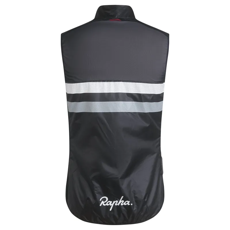 Rapha Brevet Gilet in Black Light Grey and White-1